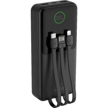 Carregador Portátil G-TiDE Easy1 10.000 mAh 5 Saídas USB e USB-C - Preto