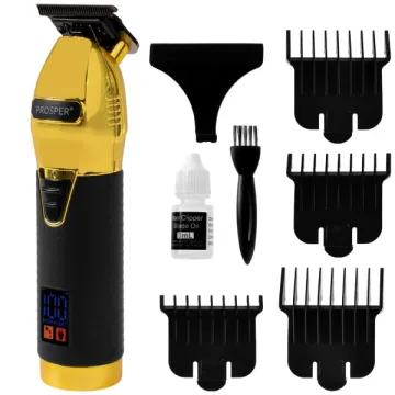 Máquina de Cortar Cabelo Prosper P-2130 Recarregável - Dourada Preta