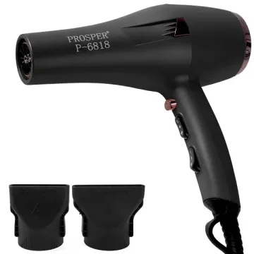 Secador de Cabelo Prosper Super Turbo P-6818 de 7.200 watts Bivolt - Preto