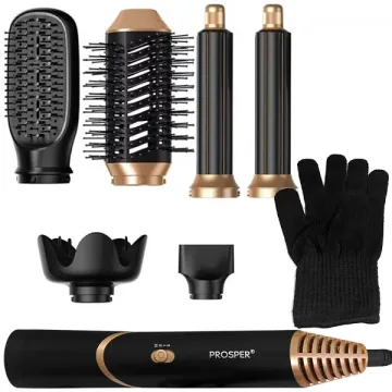 Escova Elétrica Prosper P-1127 com 1.800 watts 110 - 120V ~ 50 60 Hz - Preta Dourado