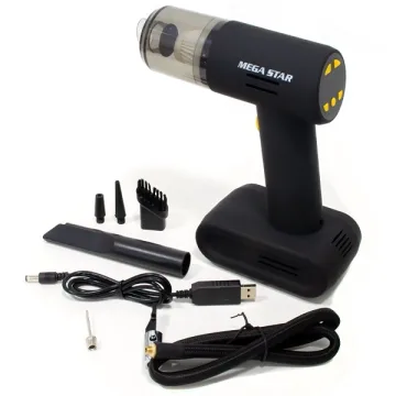 Aspirador de Pó Multifuncional MegaStar VC138 90 watts Recarregável - Preto