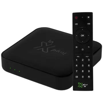 Receptor FTA In XPlus V4 IPTV com Wi-Fi  de 16GB 2GB RAM - Preto