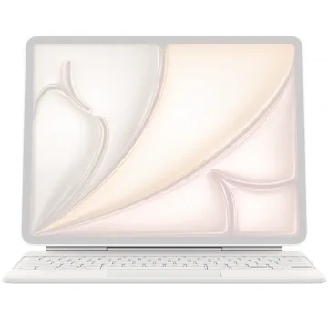 Teclado Apple Magic Keyboard A3340 MDFW4LL para iPad Air 13" (M4) - Branco (Inglês)