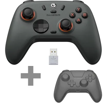 Controle Sem Fio GameSir Nova 2 Lite para PC Steam Nintendo Smartphone + Case