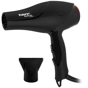 Secador de Cabelo Taiff Black Ion SECE20 2.000 watts 127V ~ 50 60 Hz - Preto Vermelho