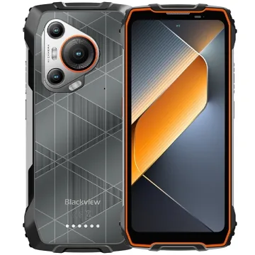 Celular Blackview BL7000 5G NFC Dual SIM de 256GB 8GB RAM de 6.78" 50+20MP 32MP - Preto Laranja