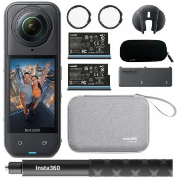 Câmera de Ação Insta360 X5 Essentials Bundle (CINSAAHA) 8K - Preto