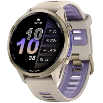 Relógio Garmin Forerunner 970 010-02969-02 com GPS Bluetooth - Gray Indigo