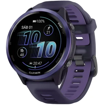 Relógio Garmin Forerunner 570 010-02971 47 mm com GPS Bluetooth - Roxo