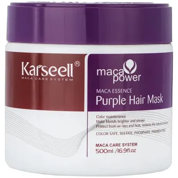 Máscara Capilar Karseell Maca Essence Purple Hair Mask 500 ml