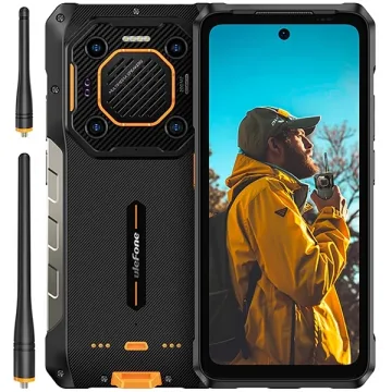 Celular Ulefone Armor 26 Ultra Walkie Talkie NFC Dual SIM de 512GB 12GB RAM de 6.78" 200+64+50+8MP 50MP - Preto