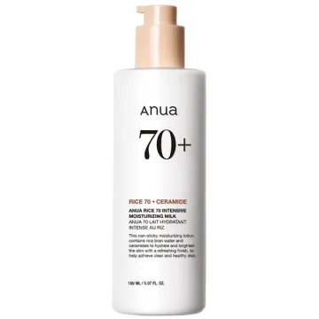 Loção Facial Anua Rice 70+ Ceramide Intensive Mosturizing Milk 150 ml