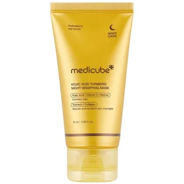Máscara Facial Medicube Kojic Acid Turmeric Night Wrapping Mask de 75 ml