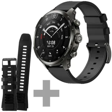 Relógio Black Shark Watch X Pro BS-W2409 com 4G Wi-Fi - Cinza Preto + Pulseira (Anatel)
