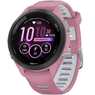 Relógio Garmin Forerunner 265S 010-02810 com GPS Wi-Fi - Rosa