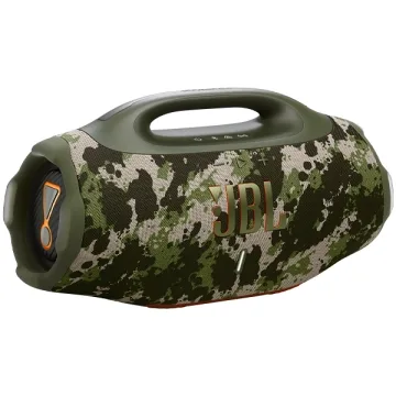 Speaker JBL Boombox 4 com 210 watts RMS Bluetooth USB-C - Camuflado