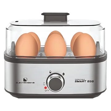 Máquina para Cozinhar Ovos ElectroBras Esmart Egg EBEG-06 300 watts para até 6 Ovos 220 - 240 V ~ 50 60 Hz - Prata Preta