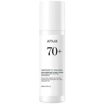 Loção Facial Anua Heartleaf 70+ Hyaluron de 200 ml