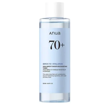 Tônico Facial Anua Birch 70+ Moisture Boosting de 250 ml