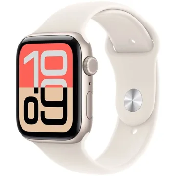 Apple Watch SE 3rd Generation 44 mm S M MEHG4LW A3325 GPS - Starlight Aluminum Starlight Sport