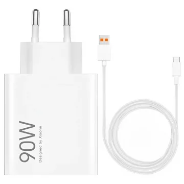 Carregador USB-C Xiaomi 90W HyperCharge Combo (Type-A) MDY-15-EK 90 watts - Branco