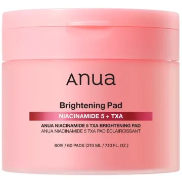 Almofadas Tônicas Anua Niacinamide 5 TXA Brightening Pad de 60 Unidades