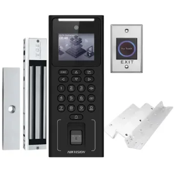 Controle de Acesso Hikvision DS-KAS321 com Câmera - Preto