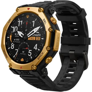 Relogio Amazfit T-Rex 3 Pro A2444 48 mm com GPS Wi-Fi - Black Gold