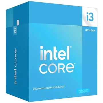 Processador Intel Core i3 14th Gen i3-14100F Quad Core de 3.5GHz com Cache 12MB