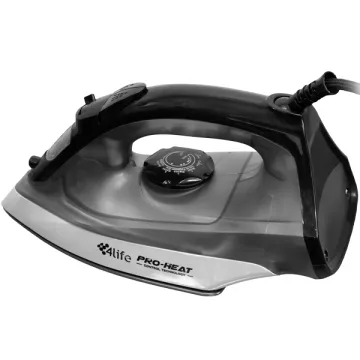 Ferro de Passar 4life FL1229G de 1.200 watts Antiaderente + Spray 110V ~ 50 60Hz - Cinza