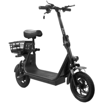 Patinete Elétrico Audisat HL12 350 watts Rodas de 12" até 32 km h Capacidade 120 Kg Autonomia 45 km - Preto (1 Mês de Garantia)