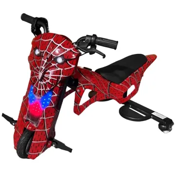 Triciclo Elétrico Audisat Moto TE-8MX 8" Bluetooth Speaker - Spider Red (1 Mês de Garantia)