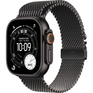 Apple Watch Ultra 3 49 mm M MF1Q4BE A3281 GPS + Celular - Black Titanium Black Titanium Milanese Loop (Anatel)