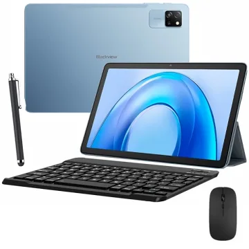 TabletBlackview Tab 60 Pro 4G 128GB 8GB RAM de 10.1" 8MP 5MP + Teclado Inglês + Capinha Azul