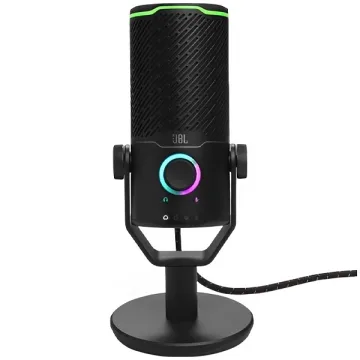Microfone JBL Quantum Stream Studio Cardióide Omnidirecional com USB - Preto