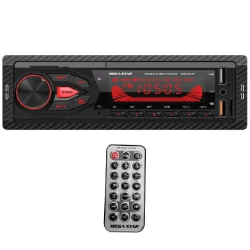 Toca Rádio MegaStar CDX261BT 4 de 65 watts com Bluetooth USB - Preto
