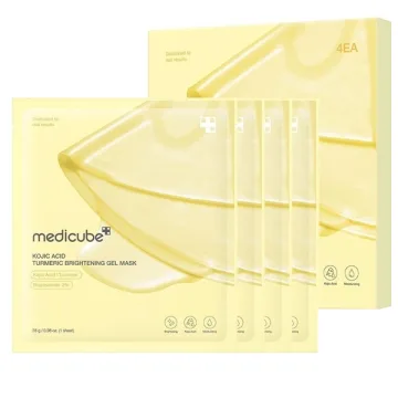 Máscara Facial Medicube Kojic Acid Turmeric Brightening Gel - 4 Unidades
