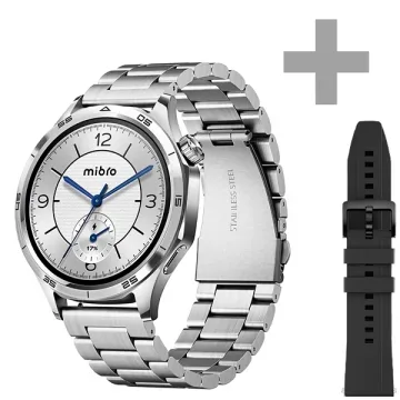 Relógio Mibro GT XPAW026 com GPS Bluetooth - Prata + Pulseira