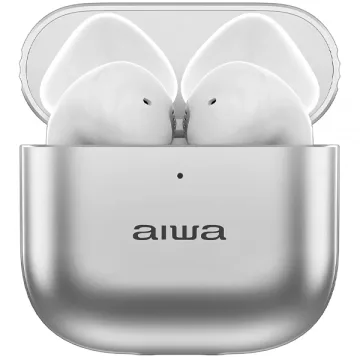 Fone de Ouvido Sem Fio Aiwa AWTWSG6M - Branco Prata