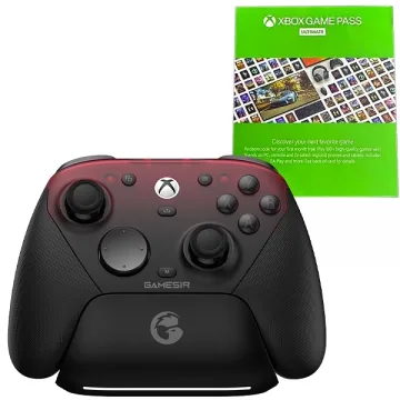 Controle Sem Fio Gamesir G7 Pro PC Xbox Smartphone + Game Pass Ultimate + Base de Carga