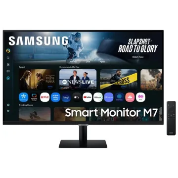 Smart Monitor Samsung M7 S32FM700UN de 32" 4K 16:9 4 ms GTG com Wi-Fi HDMI