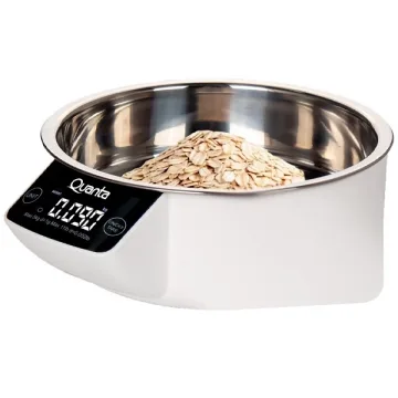 Balança Digital para Cozinha Quanta QTBC50 para até 5 kg - Branca Prata