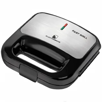 Sanduicheira e Grill Electrobras Fast Grill EBGS-01 750 watts 220 - 240V ~ 50 60 Hz - Preta Prata