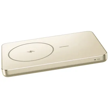 Carregador Portátil Wireless Xiaomi Super Slim Magnetic Power Bank 5000 WPB0507S 5.000 mAh Salida USB-C - Gold