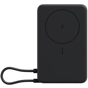 Carregador Portátil Wireless Xiaomi Magnetic Power Bank WPB1007Z 10.000 mAh 2 Saídas USB-C - Preto