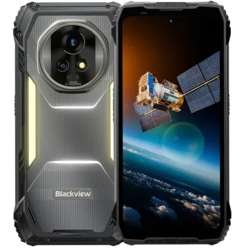Celular Blackview XPLORE 2 Satellite NFC Dual SIM de 256GB 12GB RAM de 6.73" 50MP 50MP - Preto Amarelo
