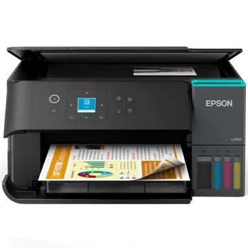 Impressora Multifuncional Epson EcoTank L4360 3 em 1 com Wi-Fi Bivolt - Preta