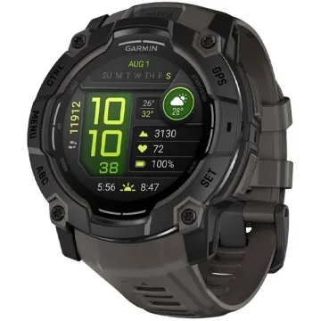 Relógio Garmin Instinct 3 AMOLED Tactical 010-03020 50 mm com GPS Bluetooth - Preto