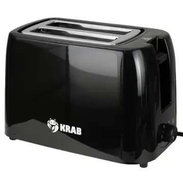 Torradeira Krab KBTE75 750 watts 6 Temperaturas 220 - 240 V ~ 50 60 Hz - Preta