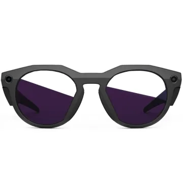 Óculos Inteligente Transitions Oakley Meta HSTN 00W8002 com Câmera e Speaker - Black Amethyst